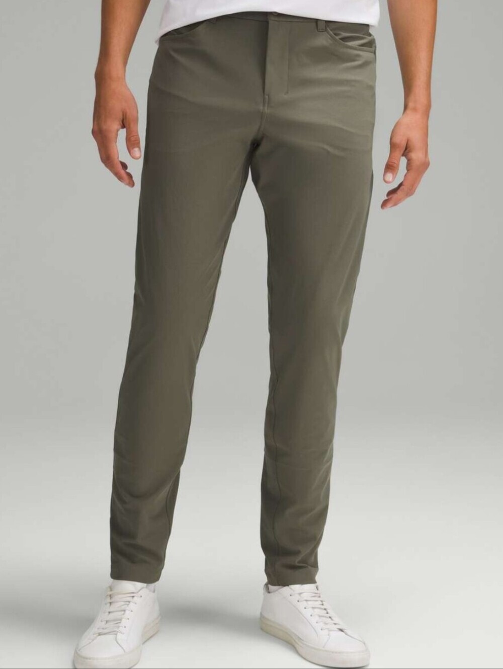 Lululemon ABC Slim-Fit Pant 28" *Warpstreme Size 32 Short in Army Green